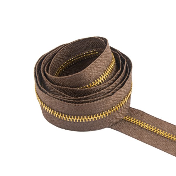 #5 Brass Zipper Tape, 2m (2.2 yards) Cheap - Image 3