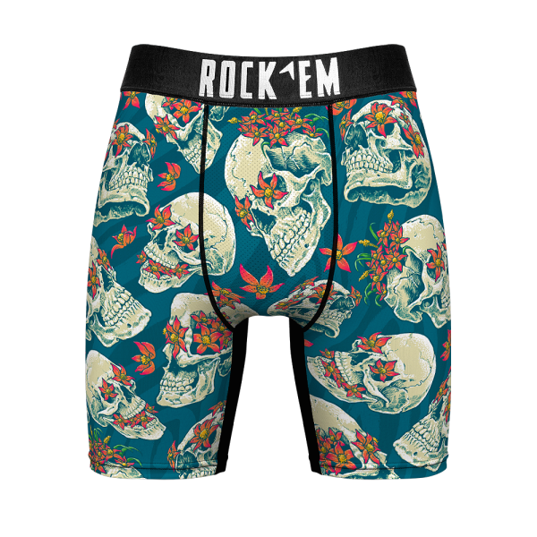 Boxer Briefs - Blooming Skulls Supply