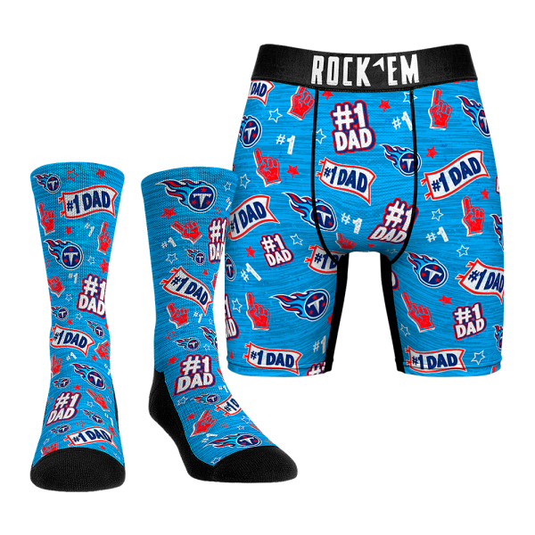 Boxer Briefs - Tennessee Titans - #1 Dad (Socks & Boxers Combo) For Cheap