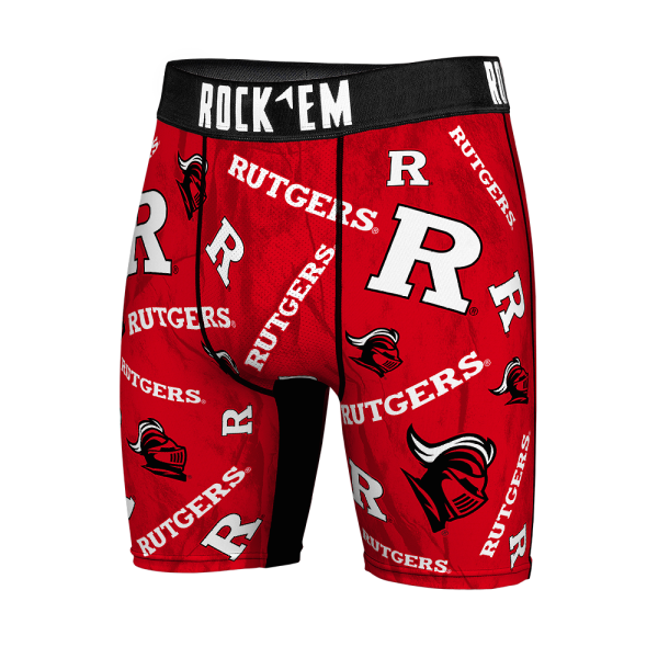 Boxer Briefs - Rutgers Scarlet Knights - Logo All-Over Hot on Sale - Image 4