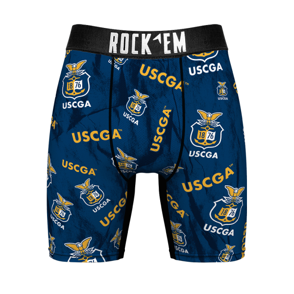 Boxer Briefs - US Coast Guard Academy Bears - Logo All-Over Supply