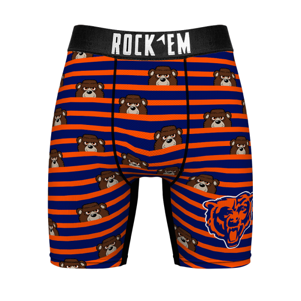 Boxer Briefs - Chicago Bears - Peek-A-Boo Stripes Hot on Sale