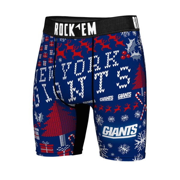 Boxer Briefs - New York Giants - Throwback Tacky Sweater Fashion - Image 4