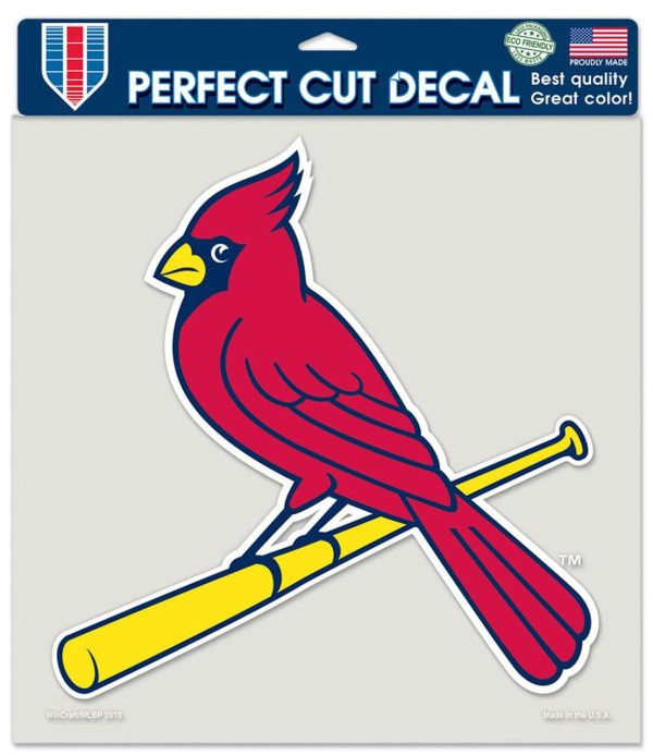 St. Louis Cardinals Decal 8x8 Die Cut Color Supply
